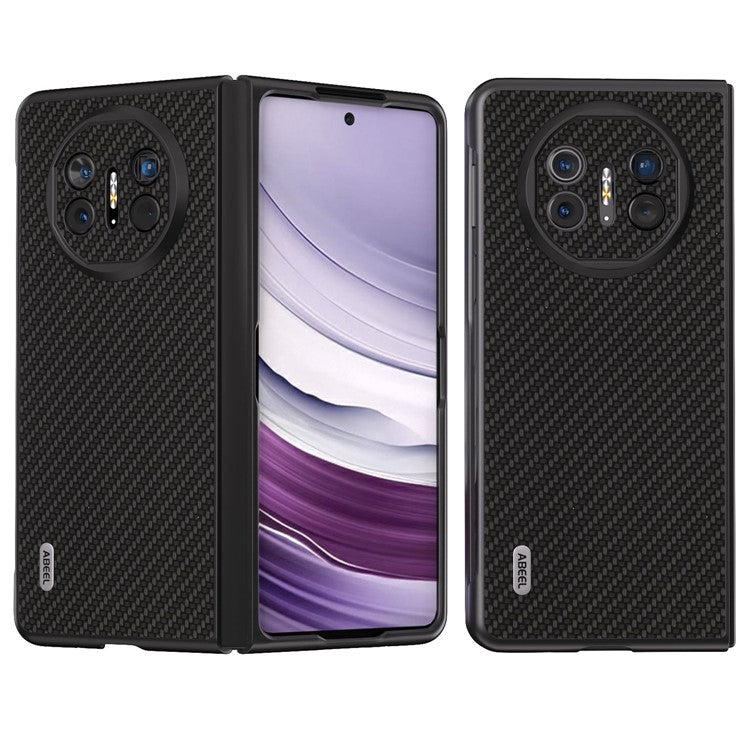 ABEEL For Huawei Mate X5 Cell Phone Case Carbon Fiber Texture Back Cover - Black