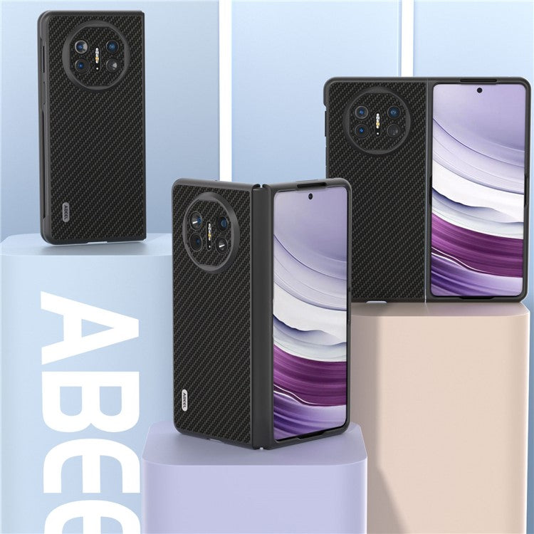 ABEEL For Huawei Mate X5 Cell Phone Case Carbon Fiber Texture Back Cover - Black