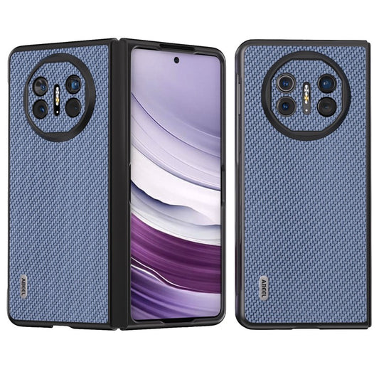 ABEEL For Huawei Mate X5 Cell Phone Case Carbon Fiber Texture Back Cover - Sky Blue