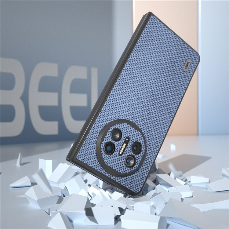 ABEEL For Huawei Mate X5 Cell Phone Case Carbon Fiber Texture Back Cover - Sky Blue