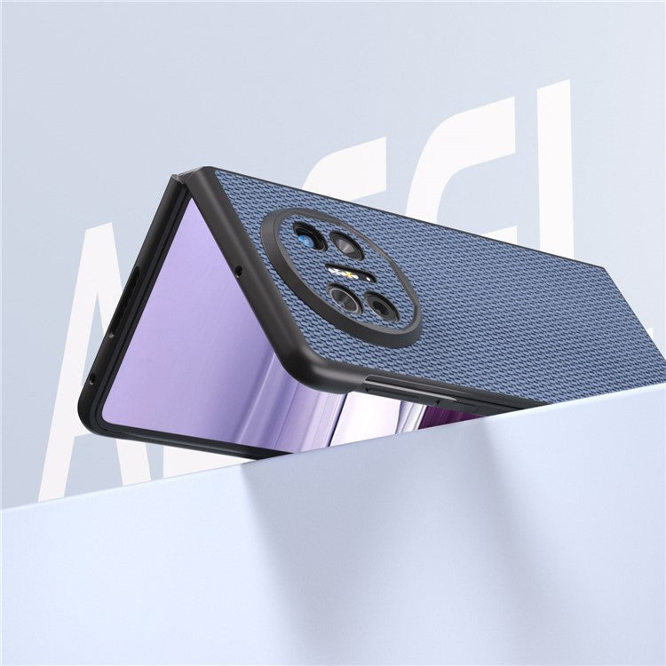 ABEEL For Huawei Mate X5 Cell Phone Case Carbon Fiber Texture Back Cover - Sky Blue