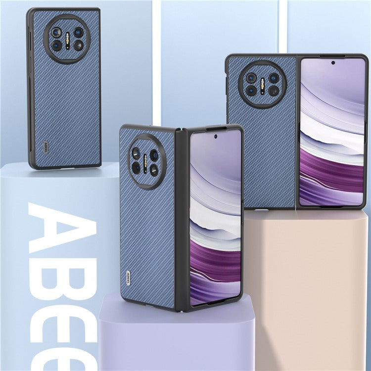 ABEEL For Huawei Mate X5 Cell Phone Case Carbon Fiber Texture Back Cover - Sky Blue