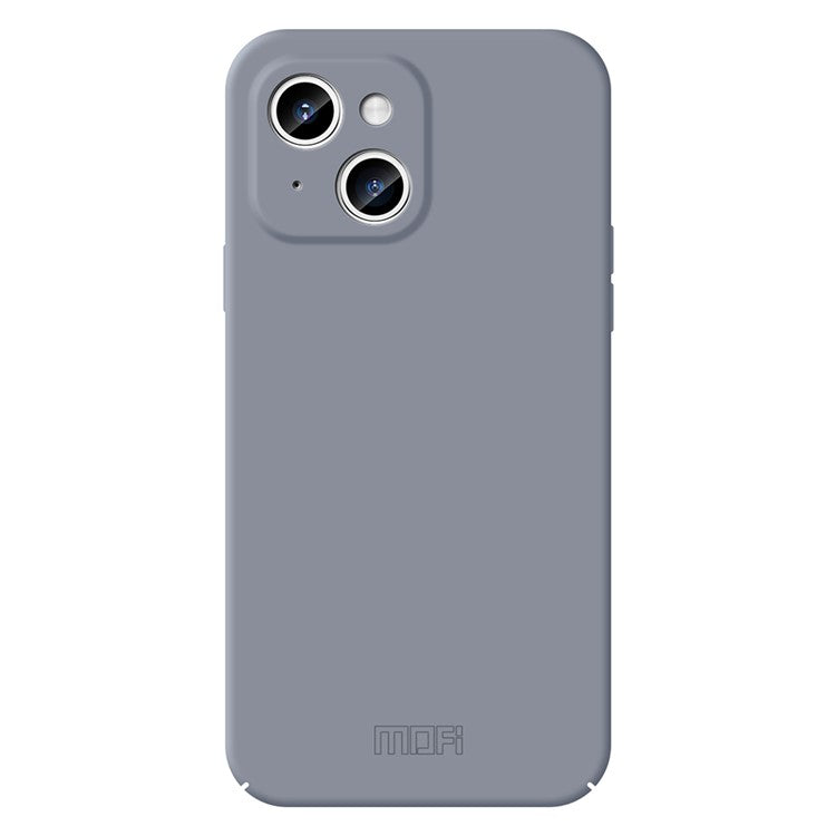 MOFI JK Qin Series For iPhone 14 Plus Case Skin-Touch Acrylic+TPU Phone Cover - Grey