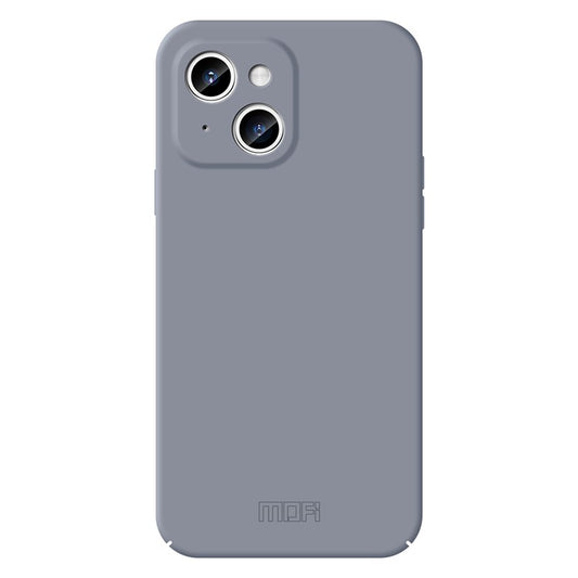 MOFI JK Qin Series For iPhone 14 Plus Case Skin-Touch Acrylic+TPU Phone Cover - Grey