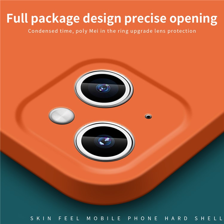 MOFI JK Qin Series For iPhone 14 Plus Case Skin-Touch Acrylic+TPU Phone Cover - Grey