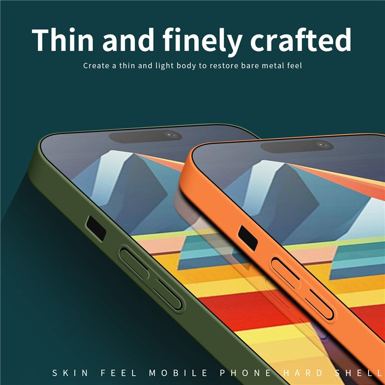 MOFI JK Qin Series For iPhone 14 Plus Case Skin-Touch Acrylic+TPU Phone Cover - Grey