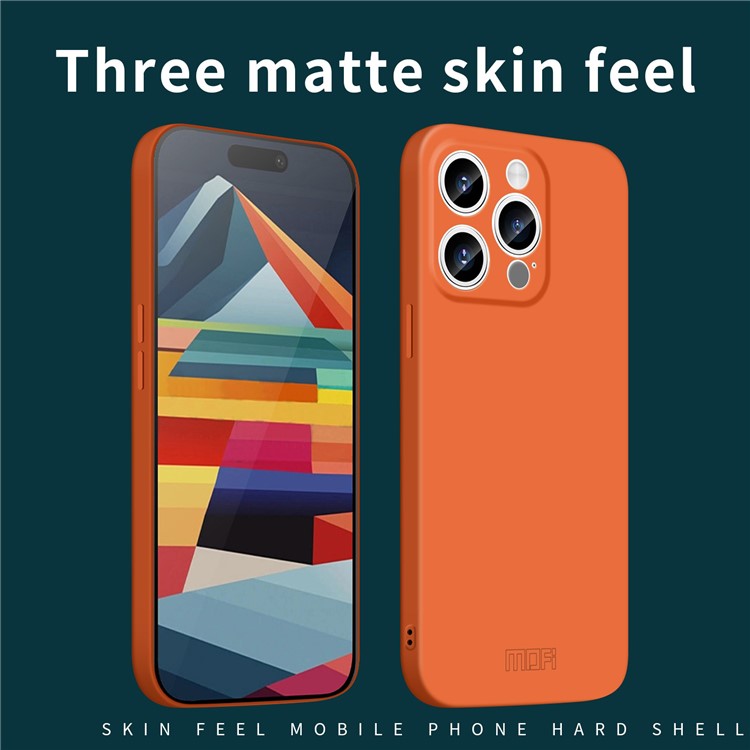 MOFI JK Qin Series For iPhone 14 Pro Case Matte Acrylic+TPU Phone Cover - Blue