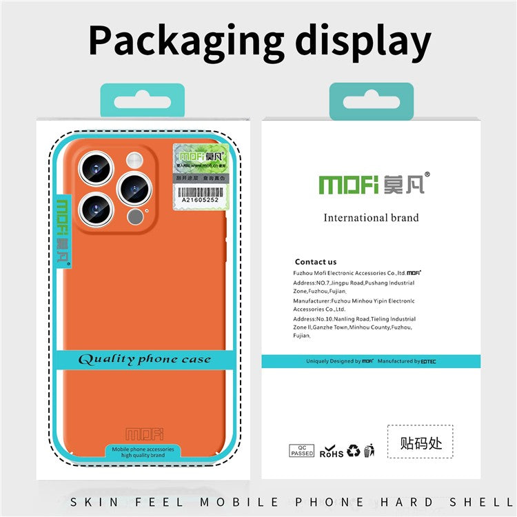 MOFI JK Qin Series For iPhone 14 Pro Case Matte Acrylic+TPU Phone Cover - Blue