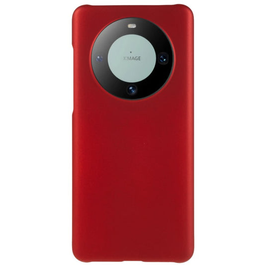 For Huawei Mate 60 Case Slim-Fit Shell Rubberized PC Cell Phone Cover - Red