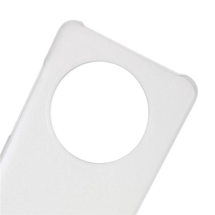 For Huawei Mate 60 Case Slim-Fit Shell Rubberized PC Cell Phone Cover - Transparent