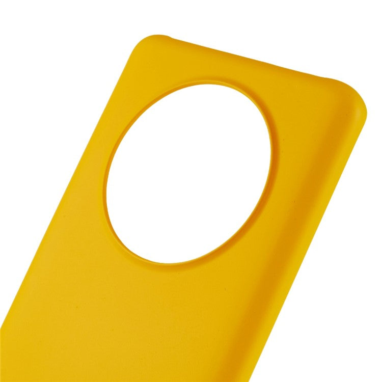 For Huawei Mate 60 Pro Cell Phone Case Anti-Scratch Rubberized PC Phone Cover - Yellow