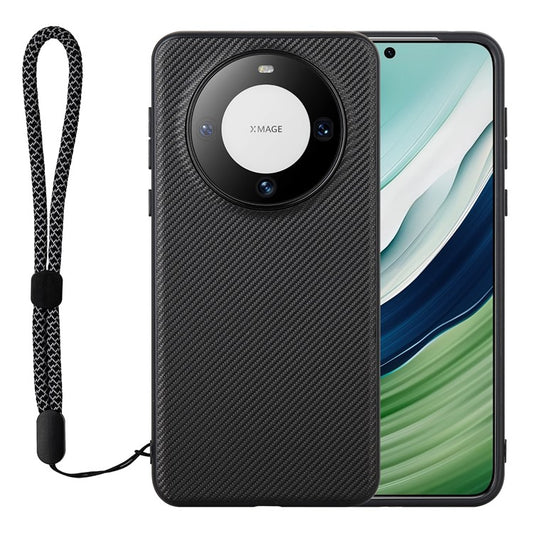 VILI TC Series for Huawei Mate 60 Case Anti-Scratch PU Leather Coated TPU Textured Phone Cover