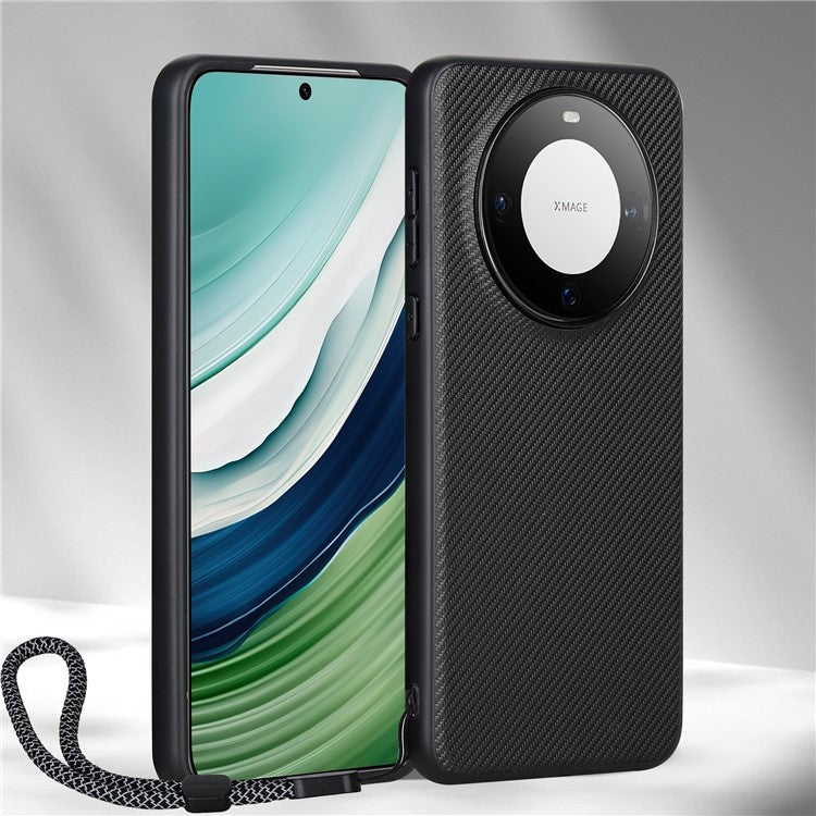 VILI TC Series for Huawei Mate 60 Case Anti-Scratch PU Leather Coated TPU Textured Phone Cover