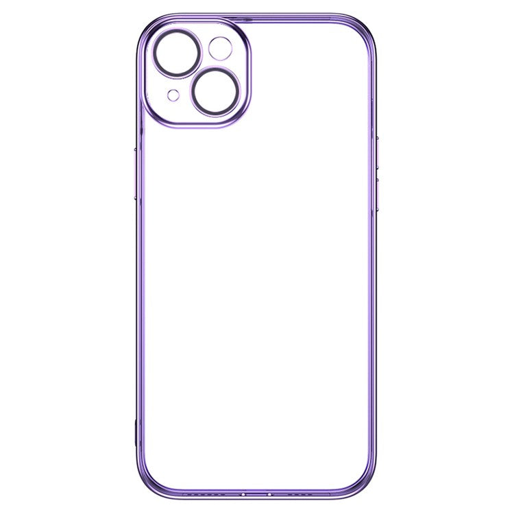 TOTU AA-155 For iPhone 14 Phone Case Electroplating Transparent TPU Cover - Purple