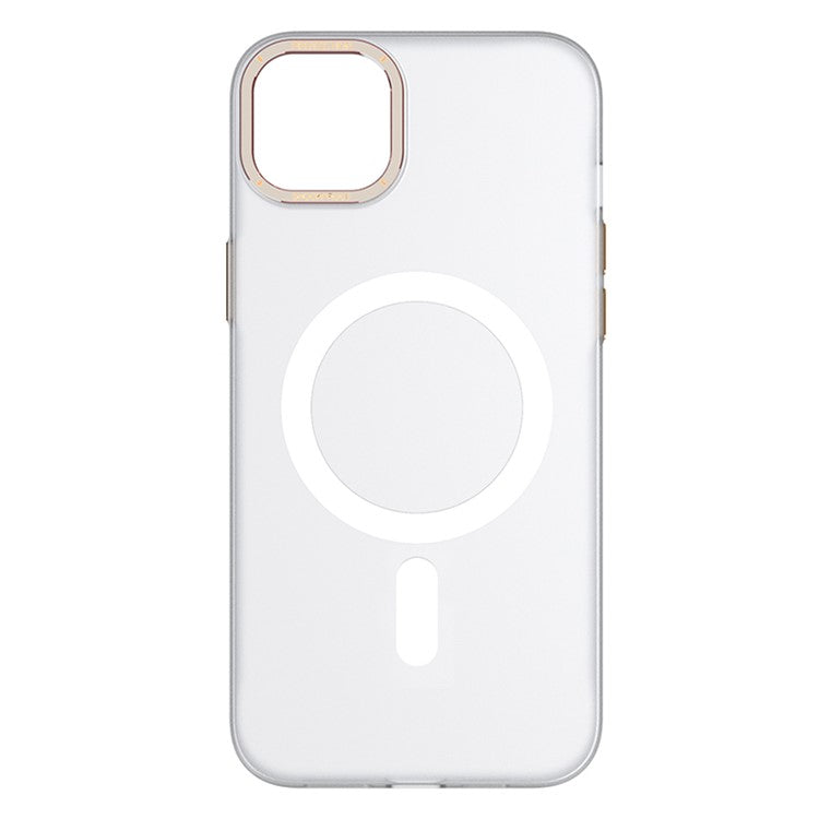 TOTU AA-194 For iPhone 14 Magnetic Case Compatible with MagSafe PC+Aluminium Alloy Cover - White