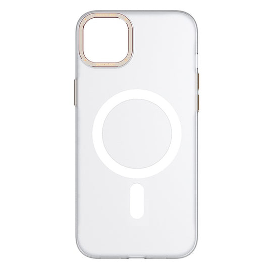 TOTU AA-194 For iPhone 14 Magnetic Case Compatible with MagSafe PC+Aluminium Alloy Cover - White