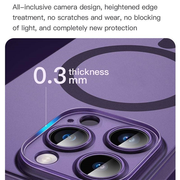 TOTU AA-170 for iPhone 14 Pro Max Case Anti-Drop PC Phone Cover Compatible with MagSafe - Transparent
