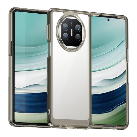 For Huawei Mate X5 / Mate X3 5G Case TPU + Acrylic Folding Phone Cover - Transparent Grey