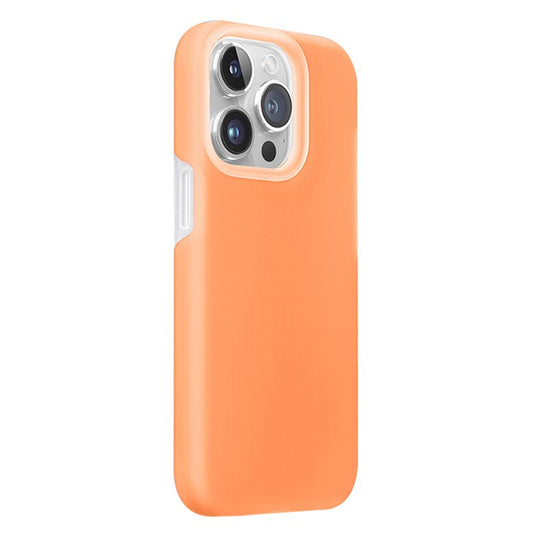 XUNDD Jelly Series For iPhone 14 Pro Max Case Liquid Silicone+PC Phone Back Cover - Orange