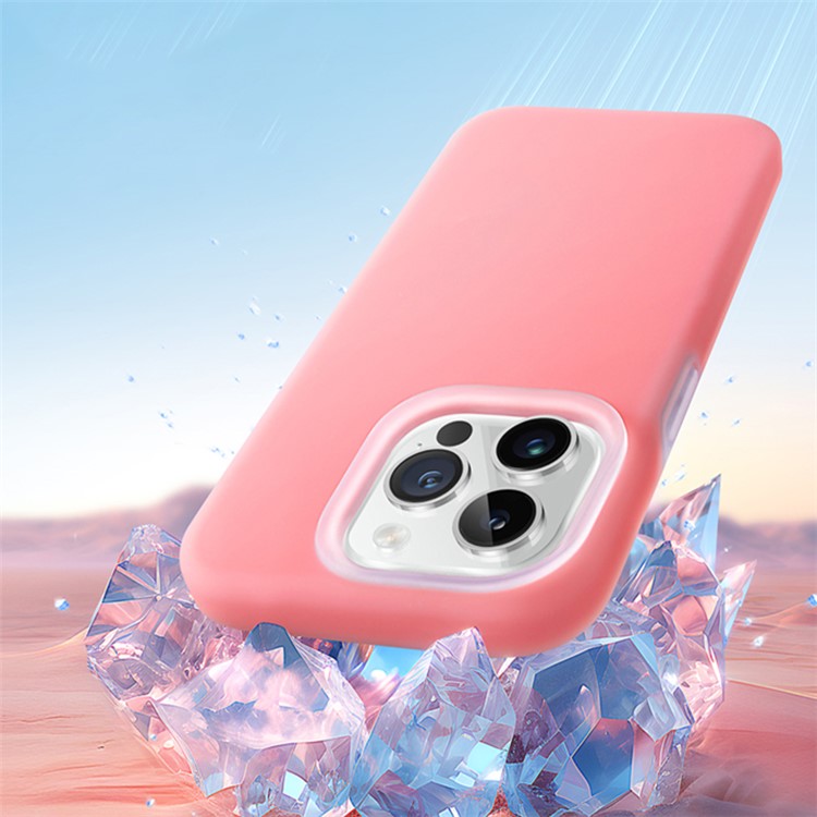 XUNDD Jelly Series For iPhone 14 Pro Max Case Liquid Silicone+PC Phone Back Cover - Orange