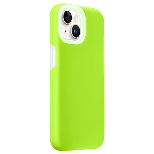 XUNDD Jelly Series For iPhone 14 Case Liquid Silicone+PC Microfiber Lining Phone Cover - Green