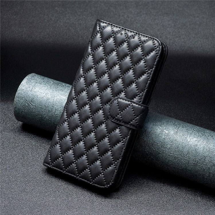 BINFEN COLOR BF Style-14 For Motorola Edge 40 Neo 5G Leather Case Wallet Phone Cover - Black