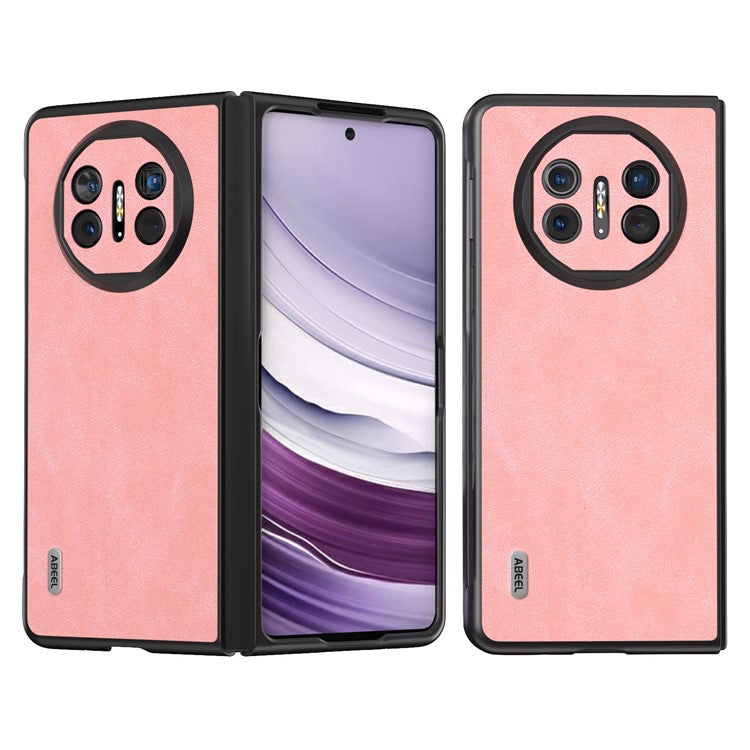 ABEEL For Huawei Mate X5 Case PU Leather Coated PC Protective Folding Cover - Pink