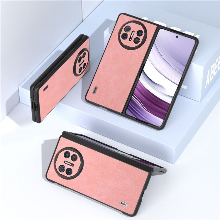ABEEL For Huawei Mate X5 Case PU Leather Coated PC Protective Folding Cover - Pink