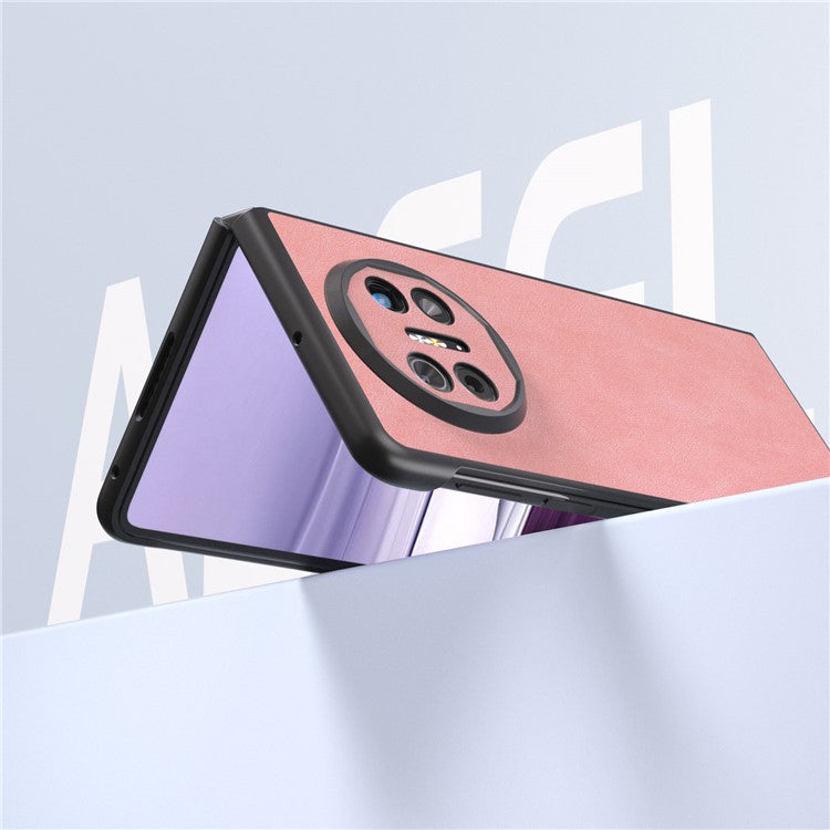 ABEEL For Huawei Mate X5 Case PU Leather Coated PC Protective Folding Cover - Pink