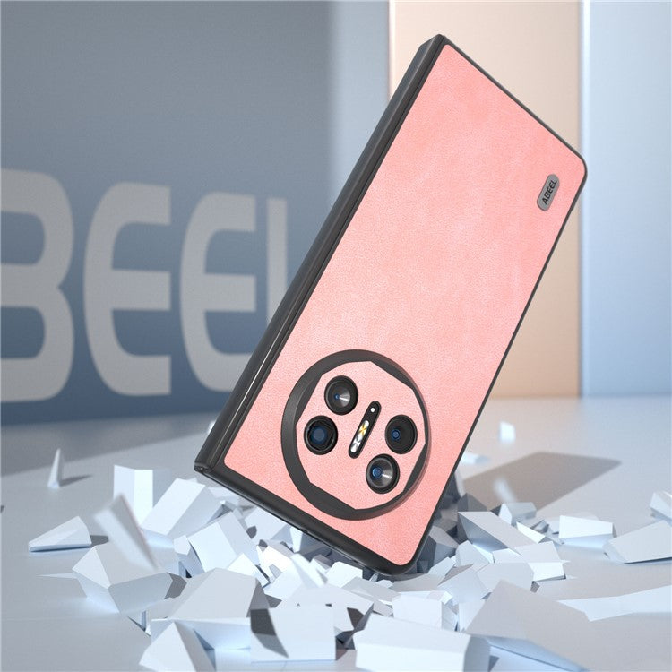 ABEEL For Huawei Mate X5 Case PU Leather Coated PC Protective Folding Cover - Pink