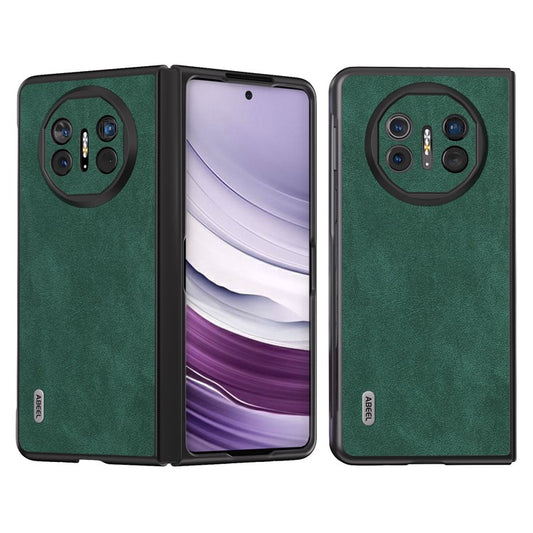ABEEL For Huawei Mate X5 Case PU Leather Coated PC Protective Folding Cover - Green