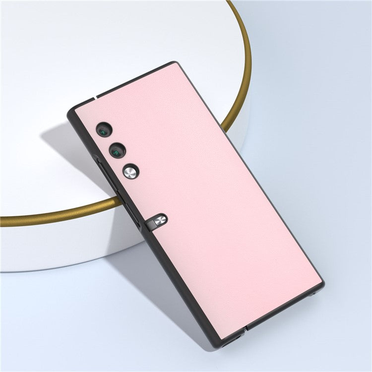 ABEEL For Honor V Purse Case PU Leather Coated PC Smooth Shockproof Phone Cover - Pink