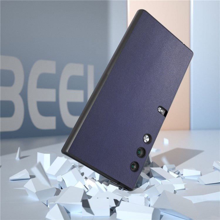 ABEEL For Honor V Purse Case PU Leather Coated PC Smooth Shockproof Phone Cover - Blue