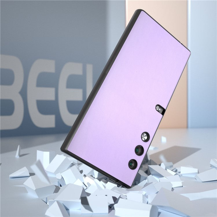 ABEEL For Honor V Purse Case PU Leather Coated PC Smooth Shockproof Phone Cover - Purple