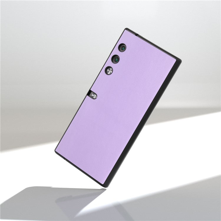 ABEEL For Honor V Purse Case PU Leather Coated PC Smooth Shockproof Phone Cover - Purple