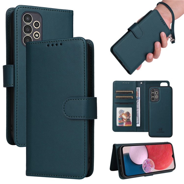 BETOPNICE 005 For Samsung Galaxy A13 4G Case Detachable 2-in-1 Phone Leather Cover with Stand - Blue