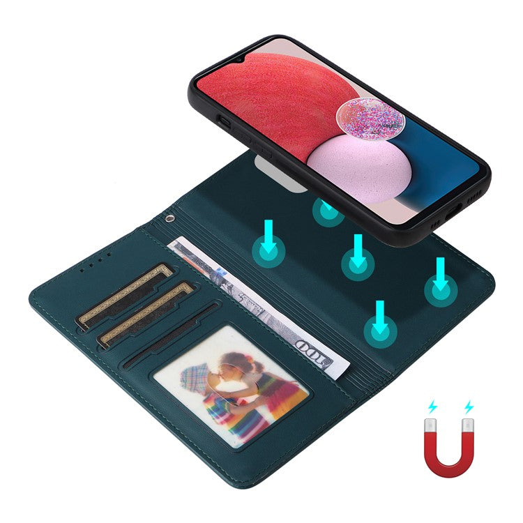 BETOPNICE 005 For Samsung Galaxy A13 4G Case Detachable 2-in-1 Phone Leather Cover with Stand - Blue