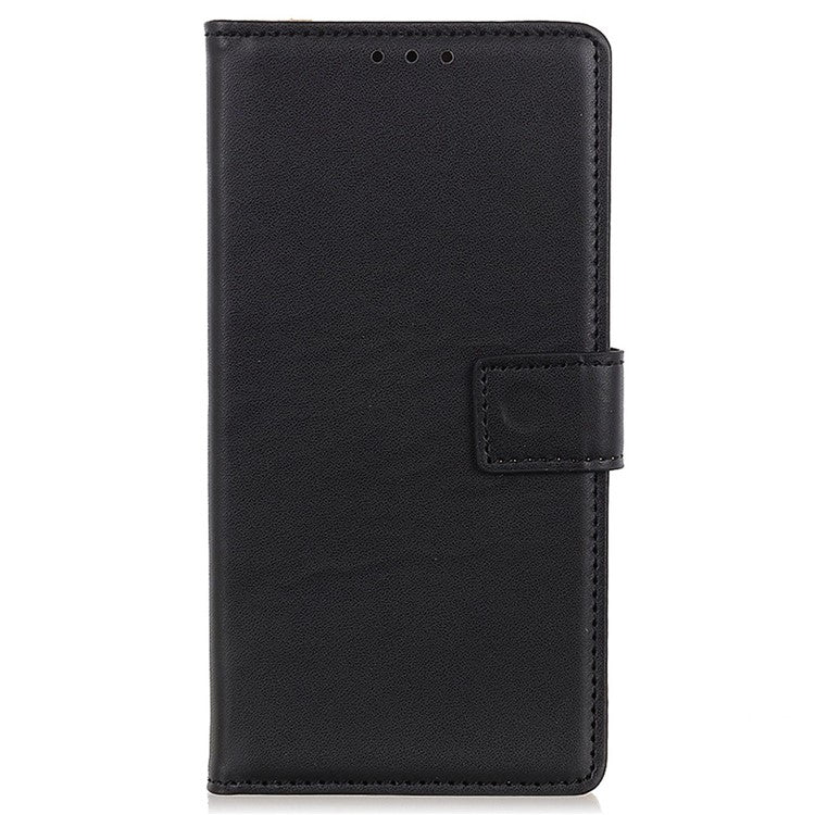 PU Leather Phone Cover for Motorola Edge 40 Neo 5G Case Protective Phone Stand Shell Wallet - Black