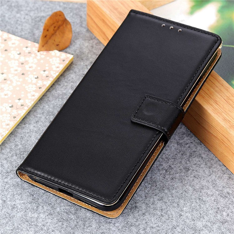 PU Leather Phone Cover for Motorola Edge 40 Neo 5G Case Protective Phone Stand Shell Wallet - Black