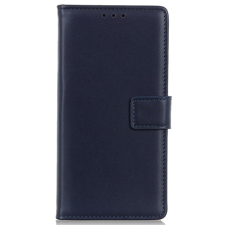 PU Leather Phone Cover for Motorola Edge 40 Neo 5G Case Protective Phone Stand Shell Wallet - Blue