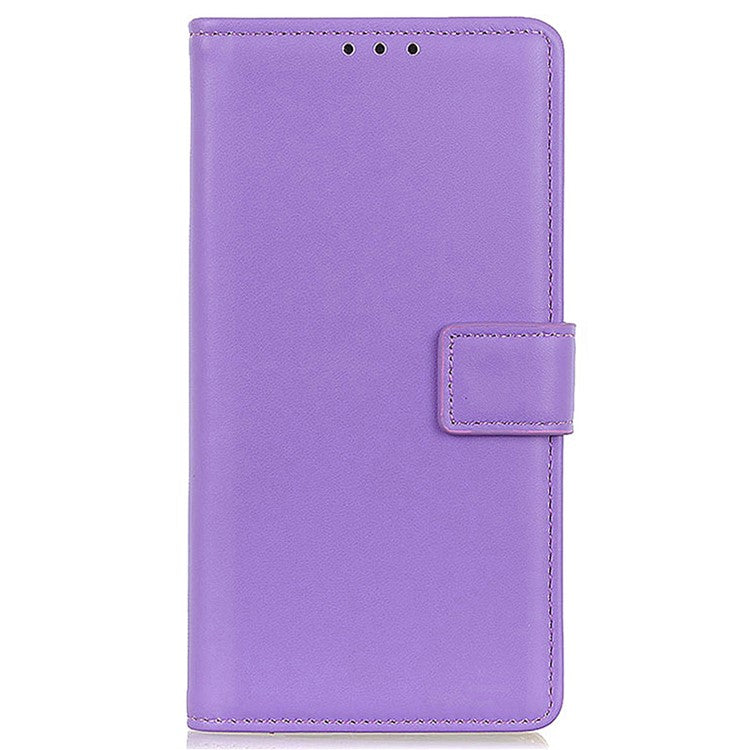 PU Leather Phone Cover for Motorola Edge 40 Neo 5G Case Protective Phone Stand Shell Wallet - Purple