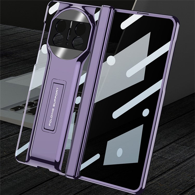 GKK For Huawei Mate X5 Case with Anti-Spy Screen Film Shockproof Kickstand PC Phone Cover - Purple