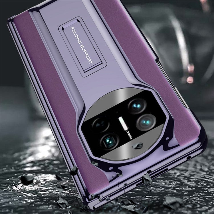 GKK For Huawei Mate X5 Case with Anti-Spy Screen Film Shockproof Kickstand PC Phone Cover - Midnight Green
