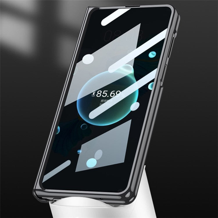 GKK For Huawei Mate X5 Case with Anti-Spy Screen Film Shockproof Kickstand PC Phone Cover - Midnight Green