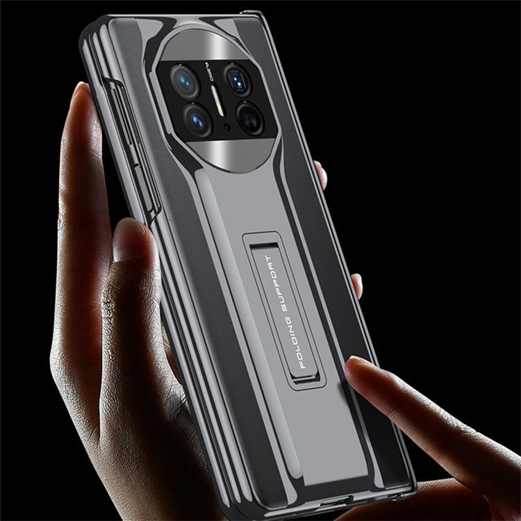 GKK For Huawei Mate X5 Case with Anti-Spy Screen Film Shockproof Kickstand PC Phone Cover - Midnight Green