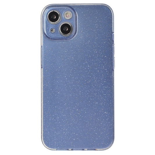 For iPhone 14 Case Glitter Powder Soft TPU Shockproof Jelly Phone Cover - Blue