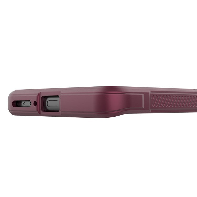 For Motorola Edge 40 Neo 5G TPU Case Rugged Shockproof Smartphone Cover - Wine Red