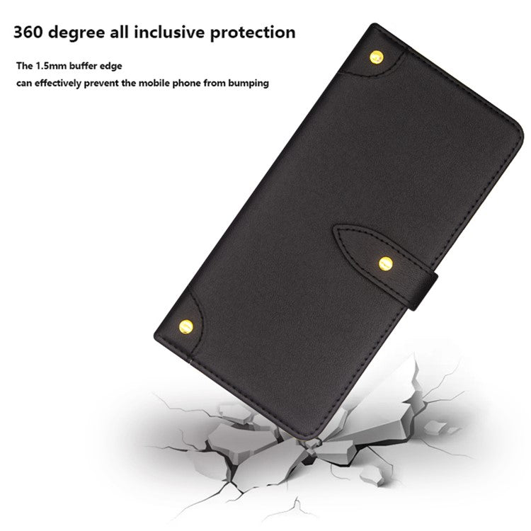 IDEWEI For Huawei Mate 60 Case PU Leather Stand Cover with Card Holder - Blue