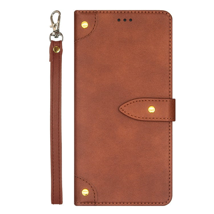 IDEWEI For Huawei Mate 60 Case PU Leather Stand Cover with Card Holder - Brown