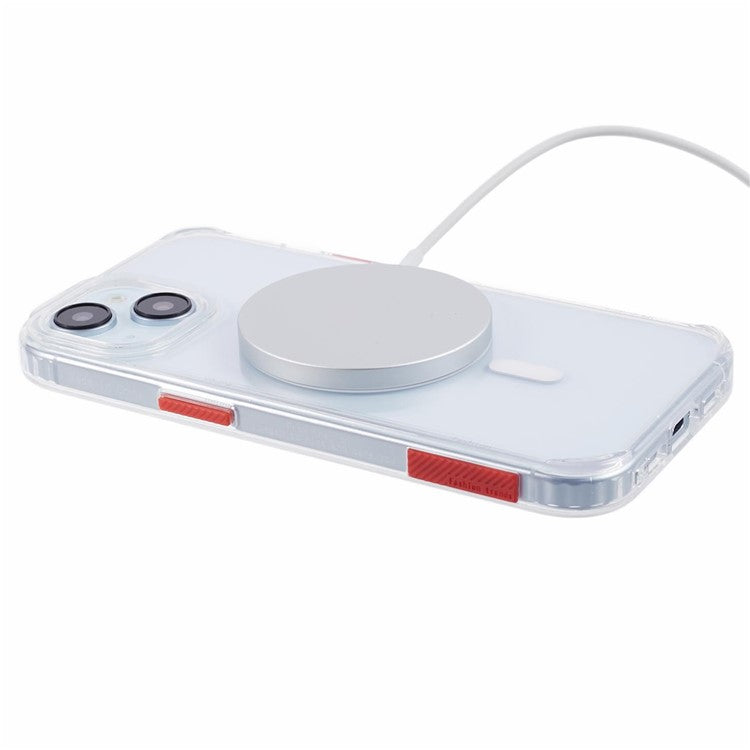 Compatible with MagSafe Phone Cover for iPhone 14 Case PC+TPU Phone Shell - Transparent